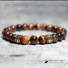 TCC™ Natural Tiger Eye & Matt Agate Copper Side Bracelet